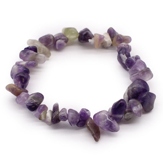 Amethyst Crystal Chip Bracelet