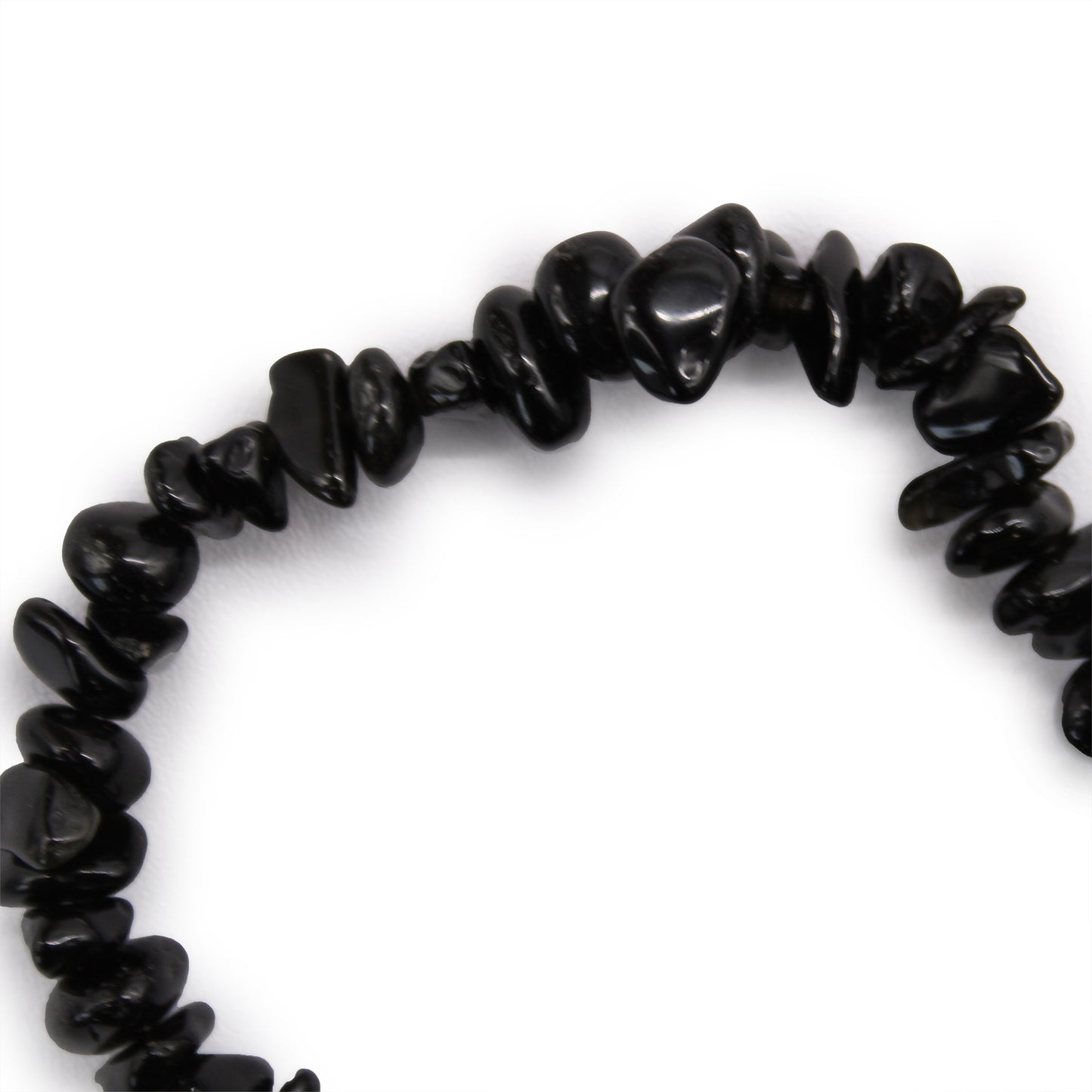 Black Agate Crystal Chip Bracelet