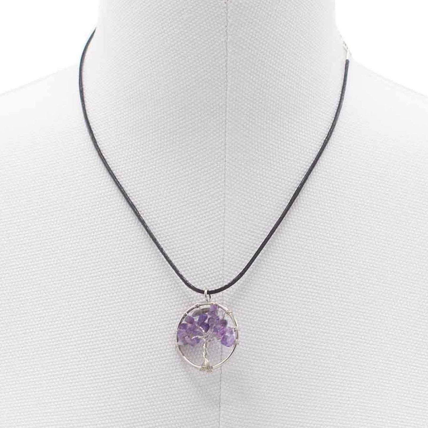 Amethyst Tree Of Life Pendant