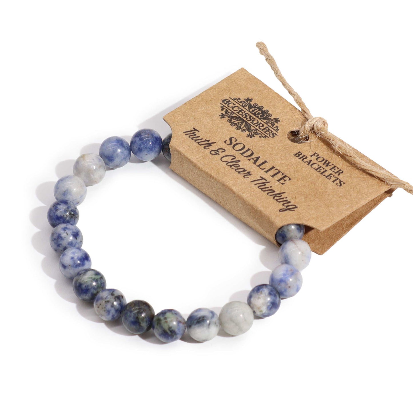 Sodalite Beaded Bracelet 8mm