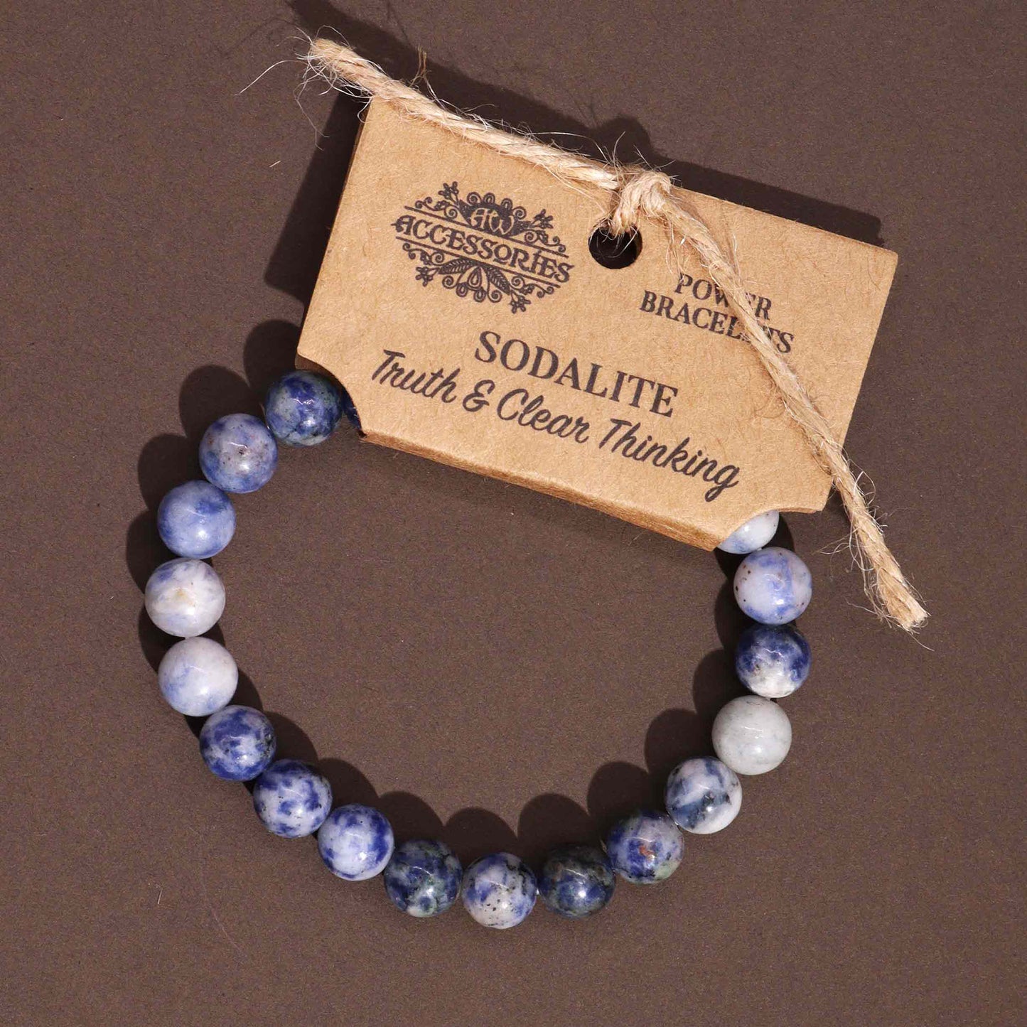 Sodalite Beaded Bracelet 8mm