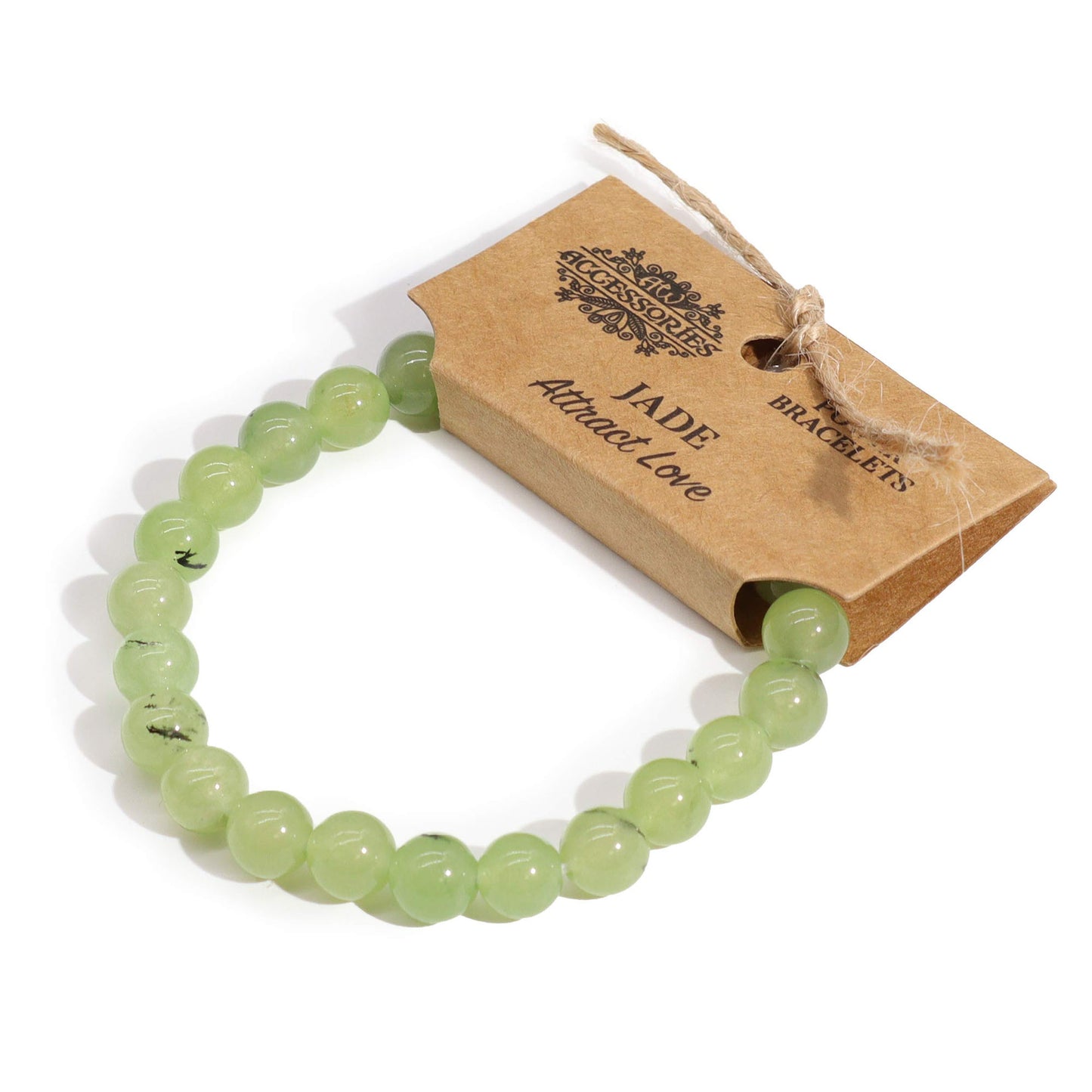 Jade Beaded Bracelet 8mm