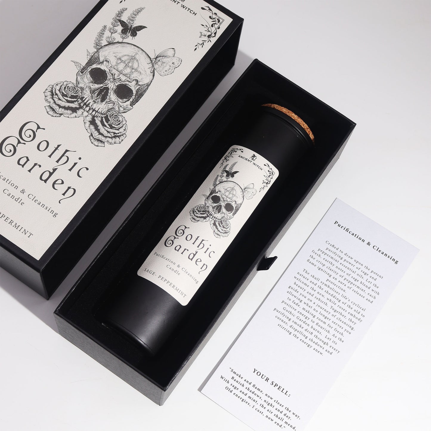 Ancient Witch Ritual Candle - Gothic Garden