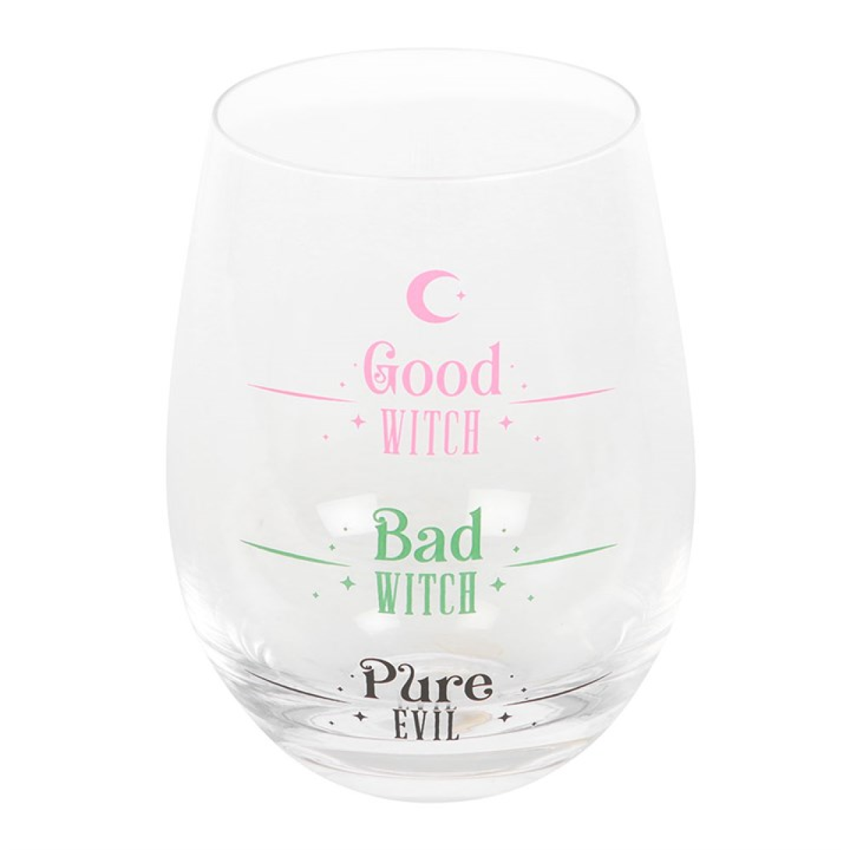 Good Witch, Bad Witch Stemless Glass