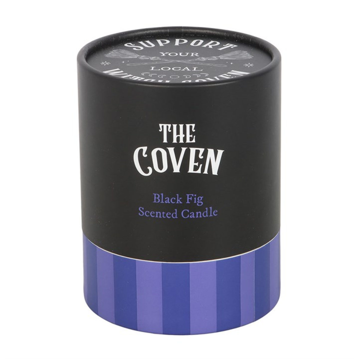 *The Coven Black Fig Scented Glass Candle with Cork Lid