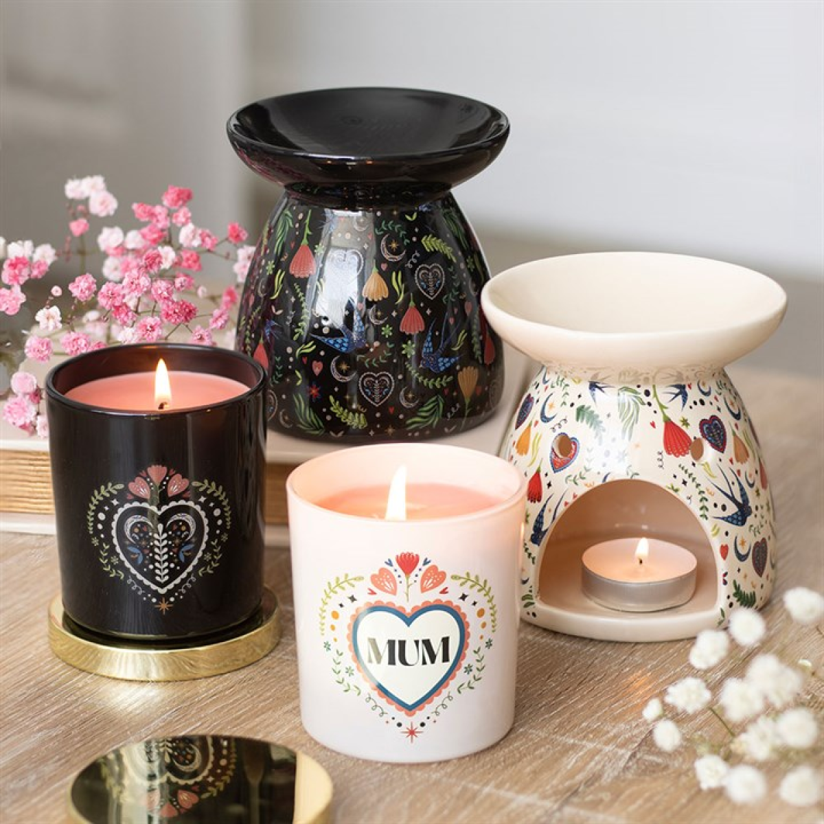 Midnight Bloom Black French Tulip Scented Candle