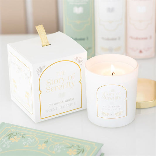 The Story of Serenity Coconut & Vanilla Candle