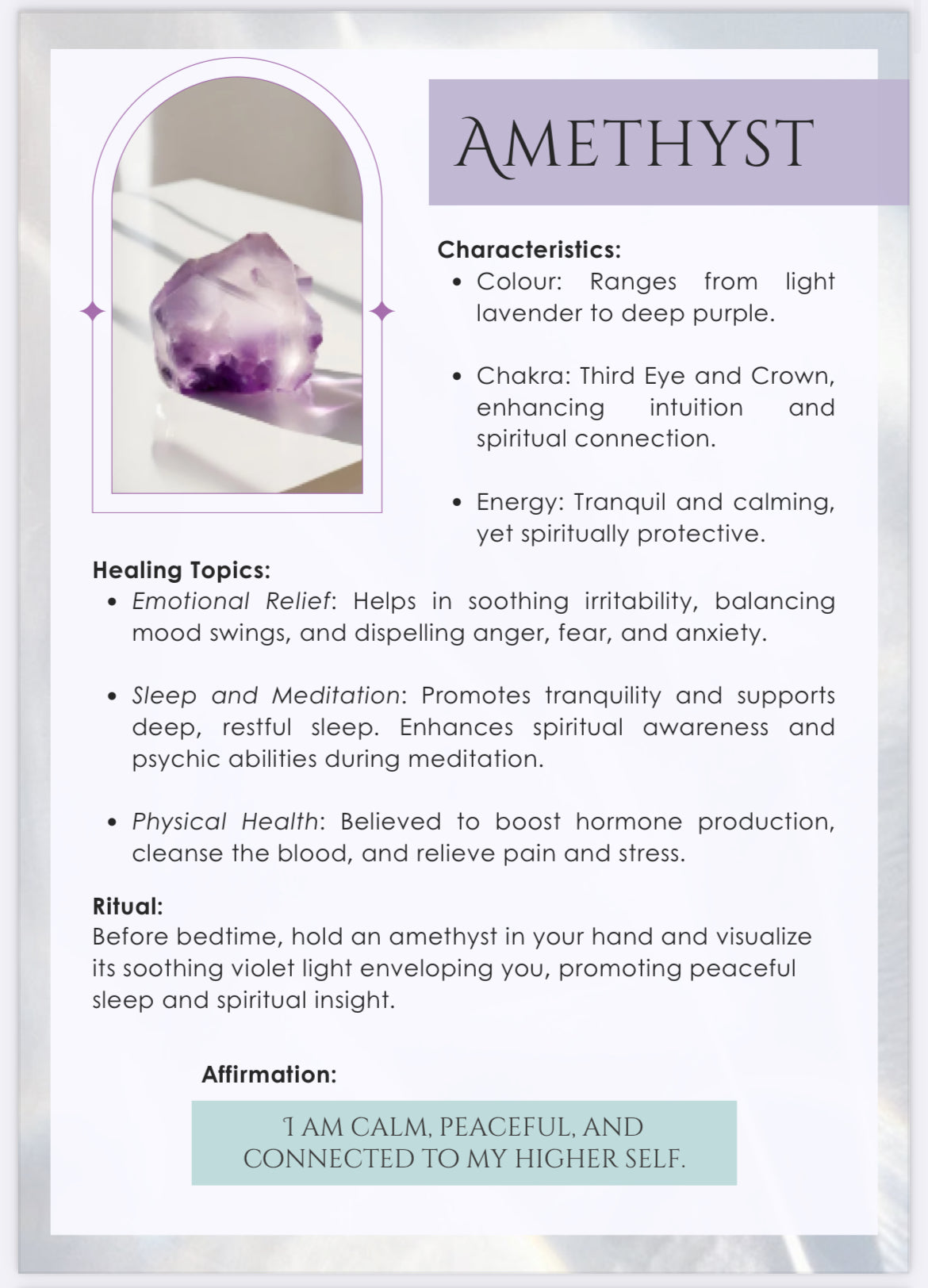 Crystal Journal And Workbook