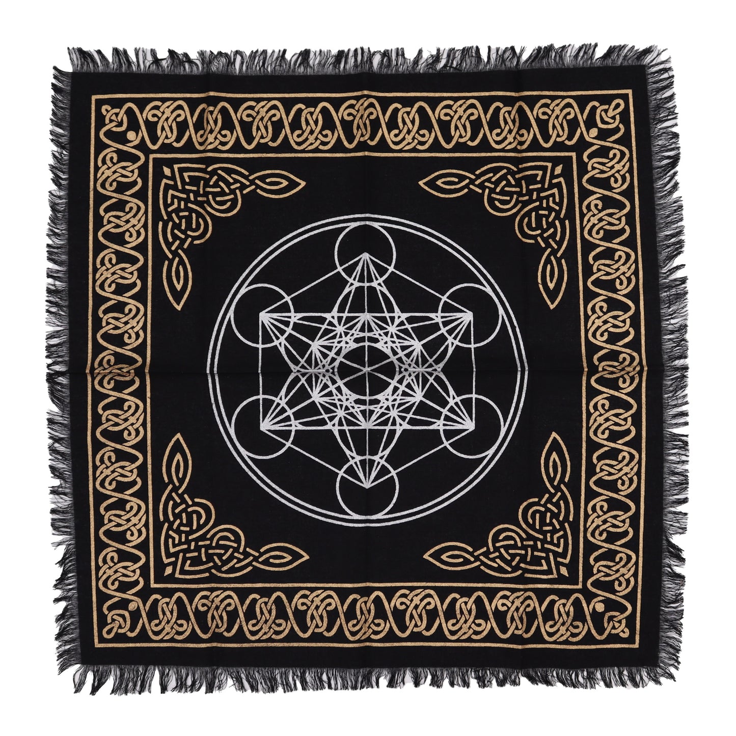 Chakra Chart Fringed Altar Cloth