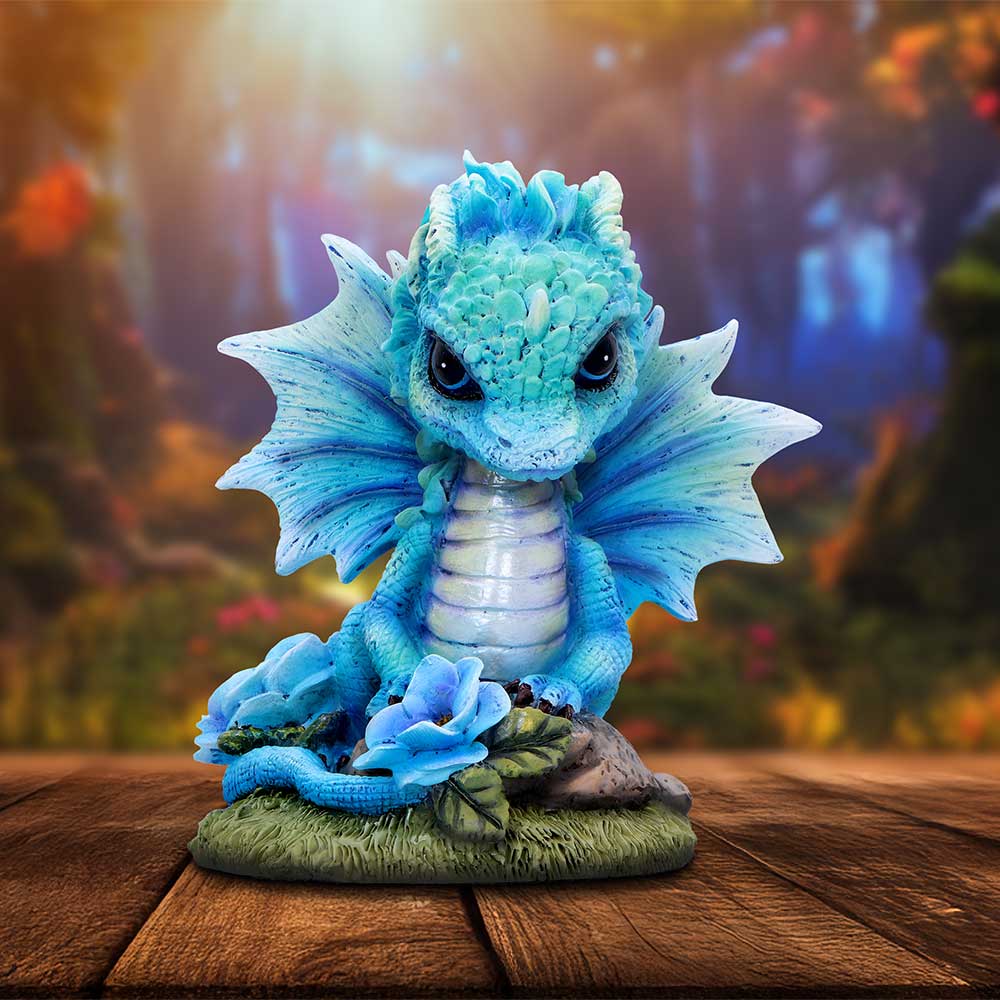 Blue Poppy Flower Dragon