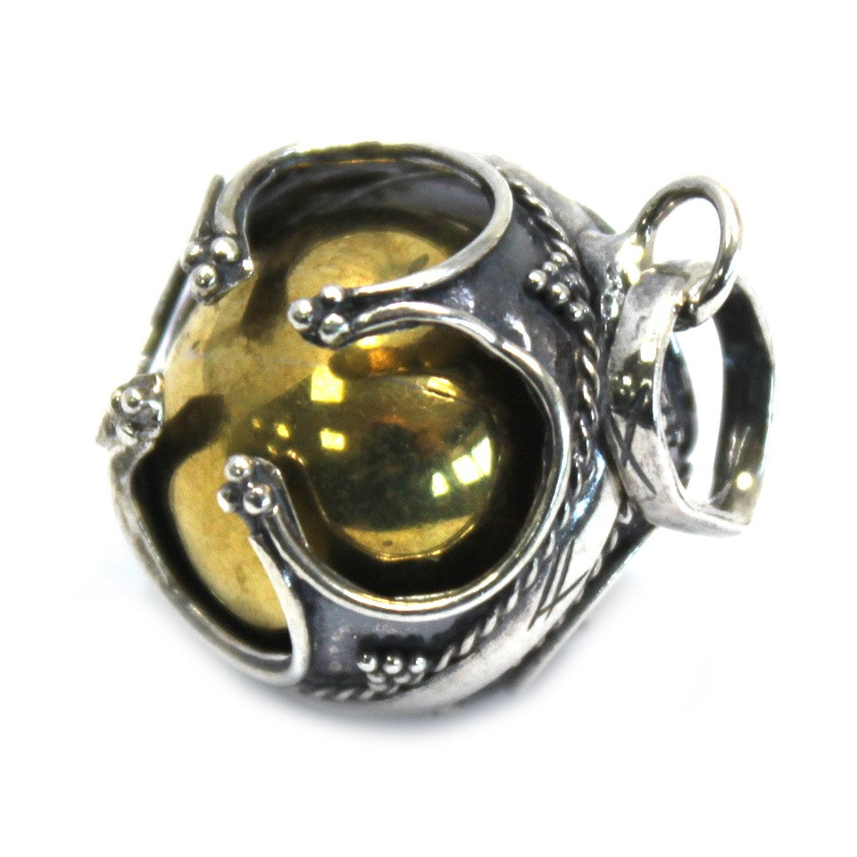 Silver Angel Bell - Prosperity  - 16mm