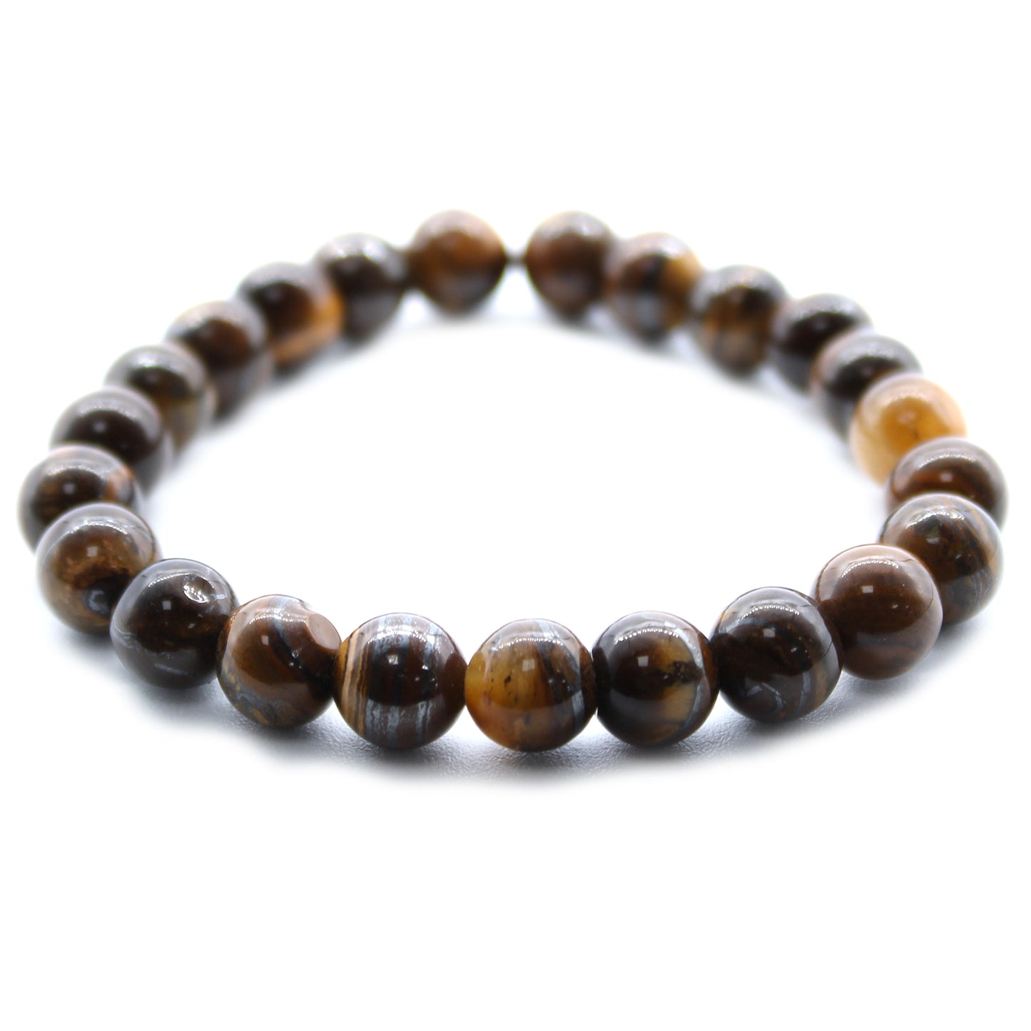 Tiger Eye Beaded Bracelet 8mm