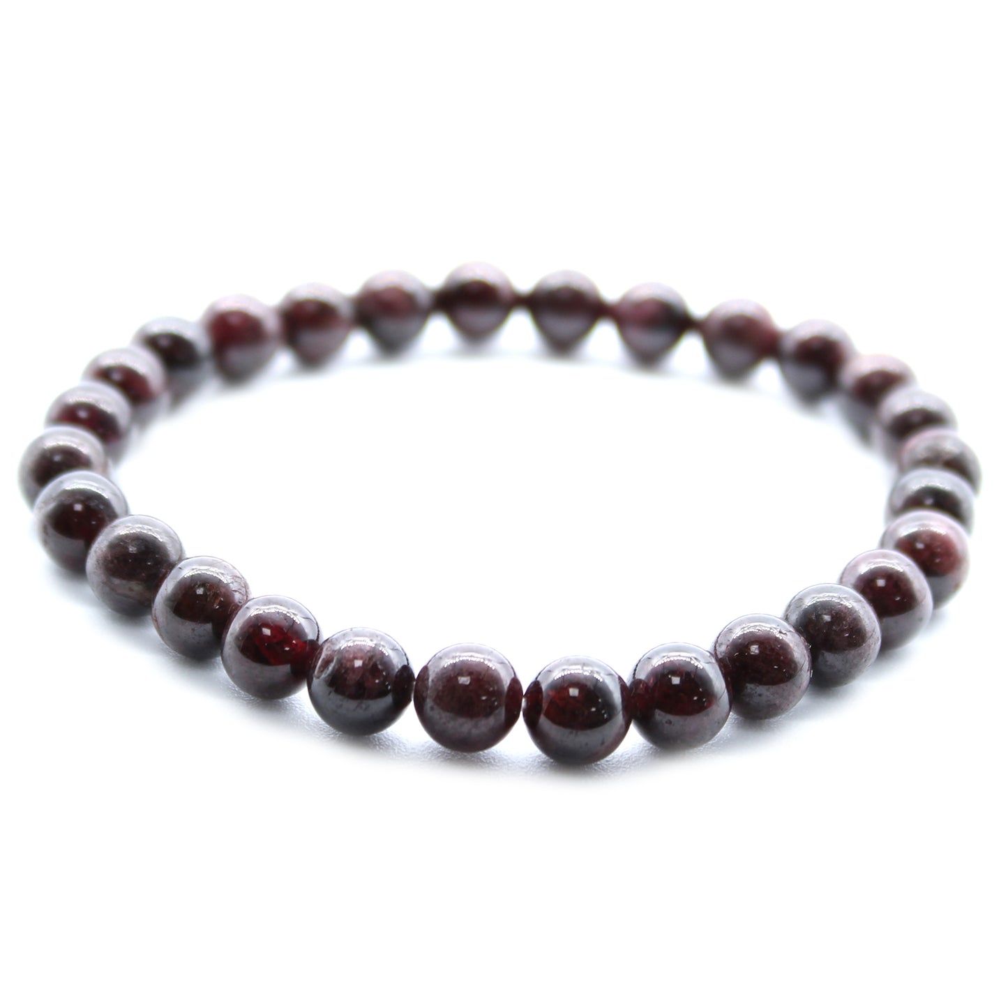 Blood Garnet Beaded Bracelet 8mm