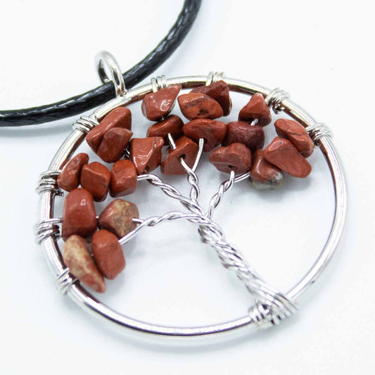 Red Jasper Tree Of Life Pendant
