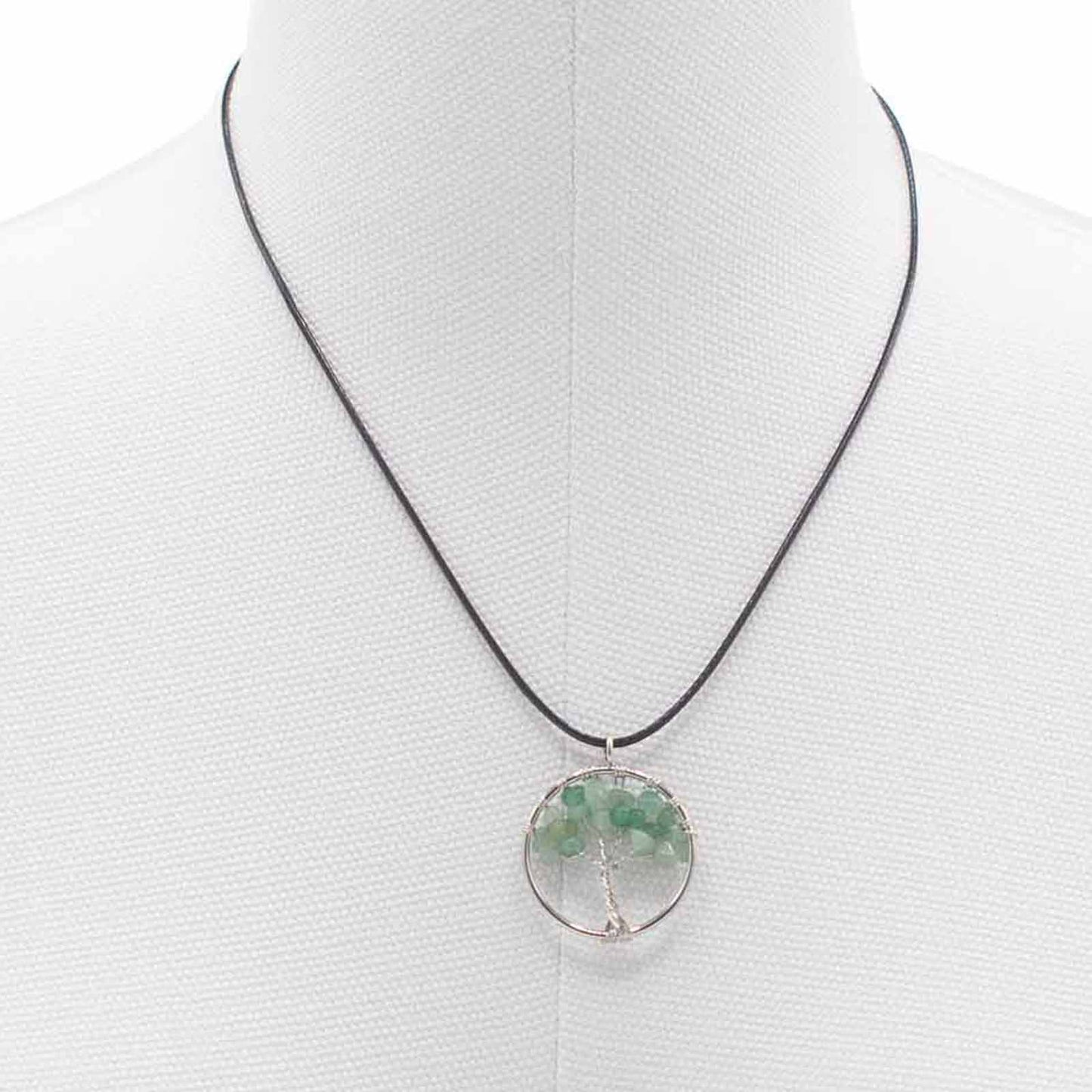 Green Aventurine Tree Of Life Pendant