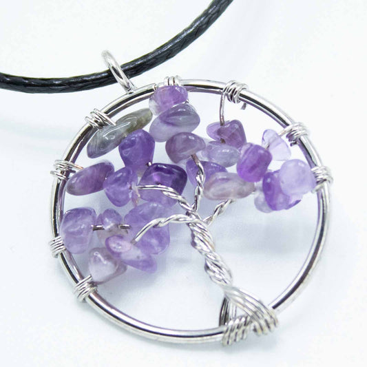 Amethyst Tree Of Life Pendant