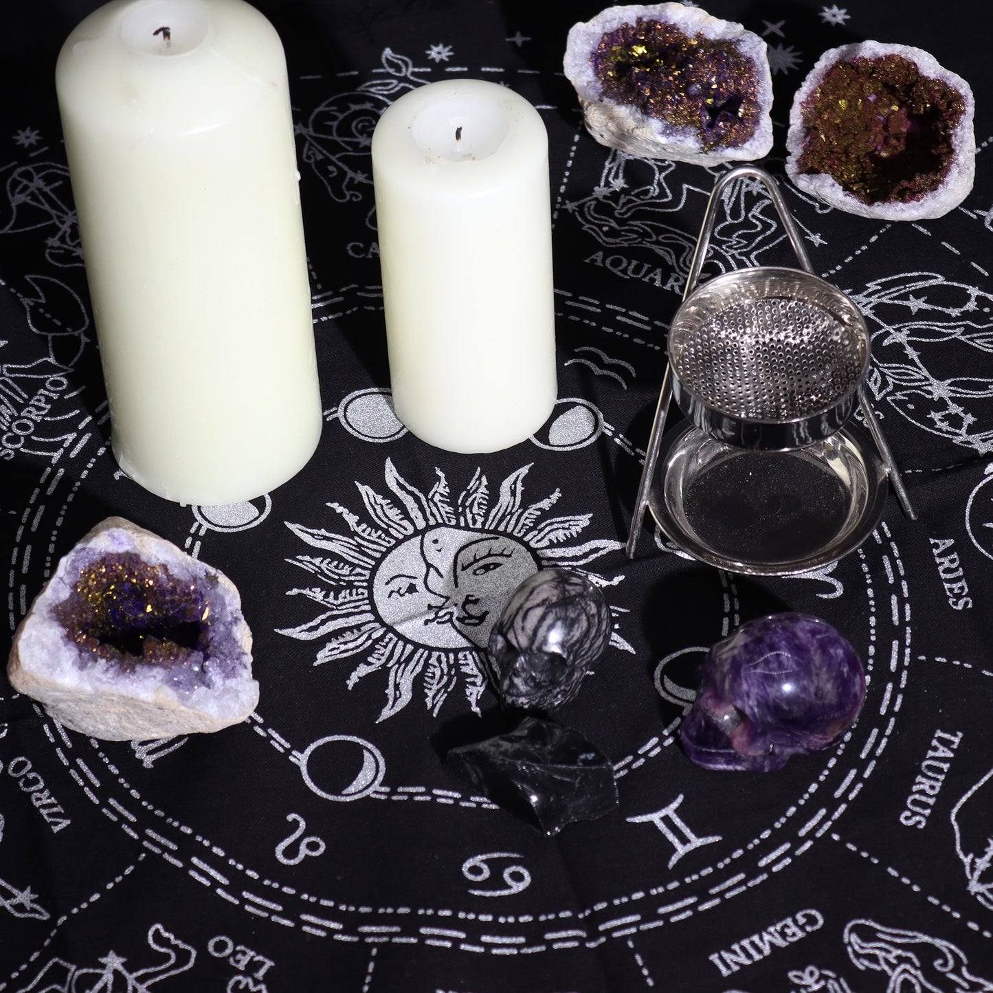 Horoscope Fringed Altar Cloth