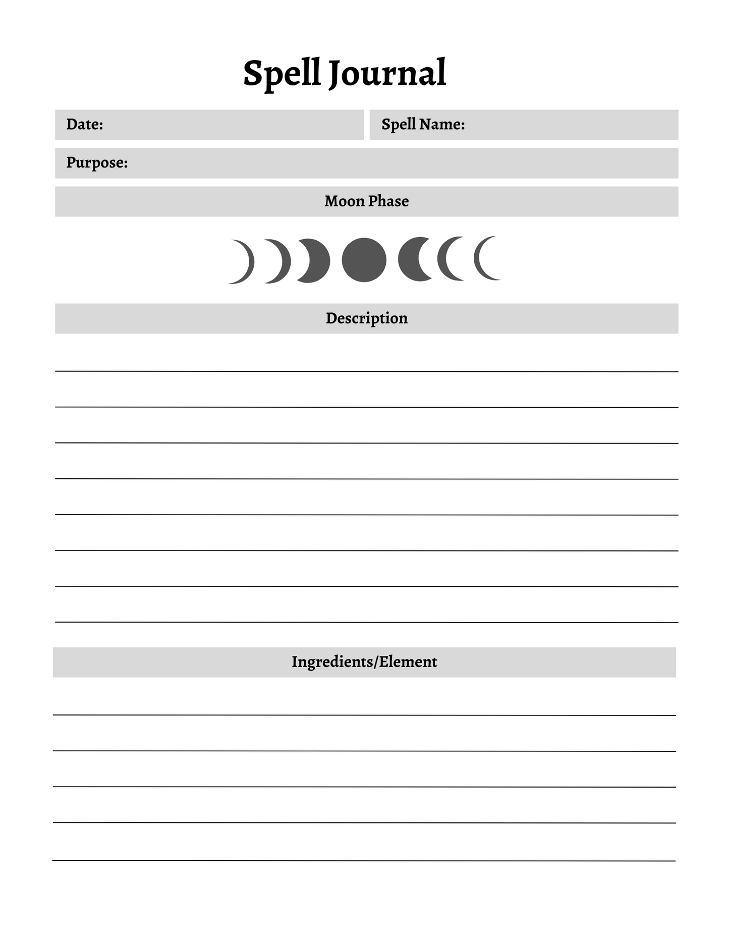 Witchy Planner