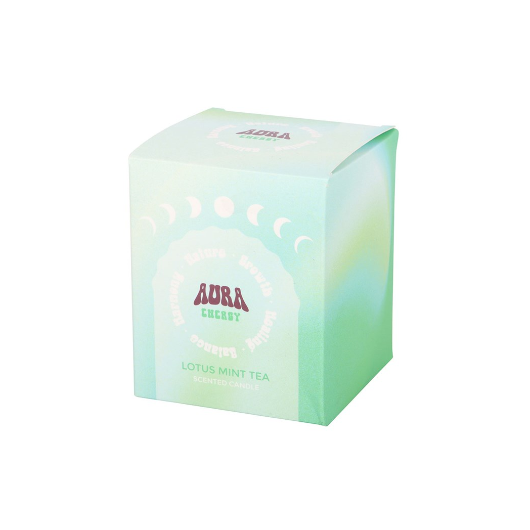 Aura Energy Lotus Mint Tea Iridescent Candle