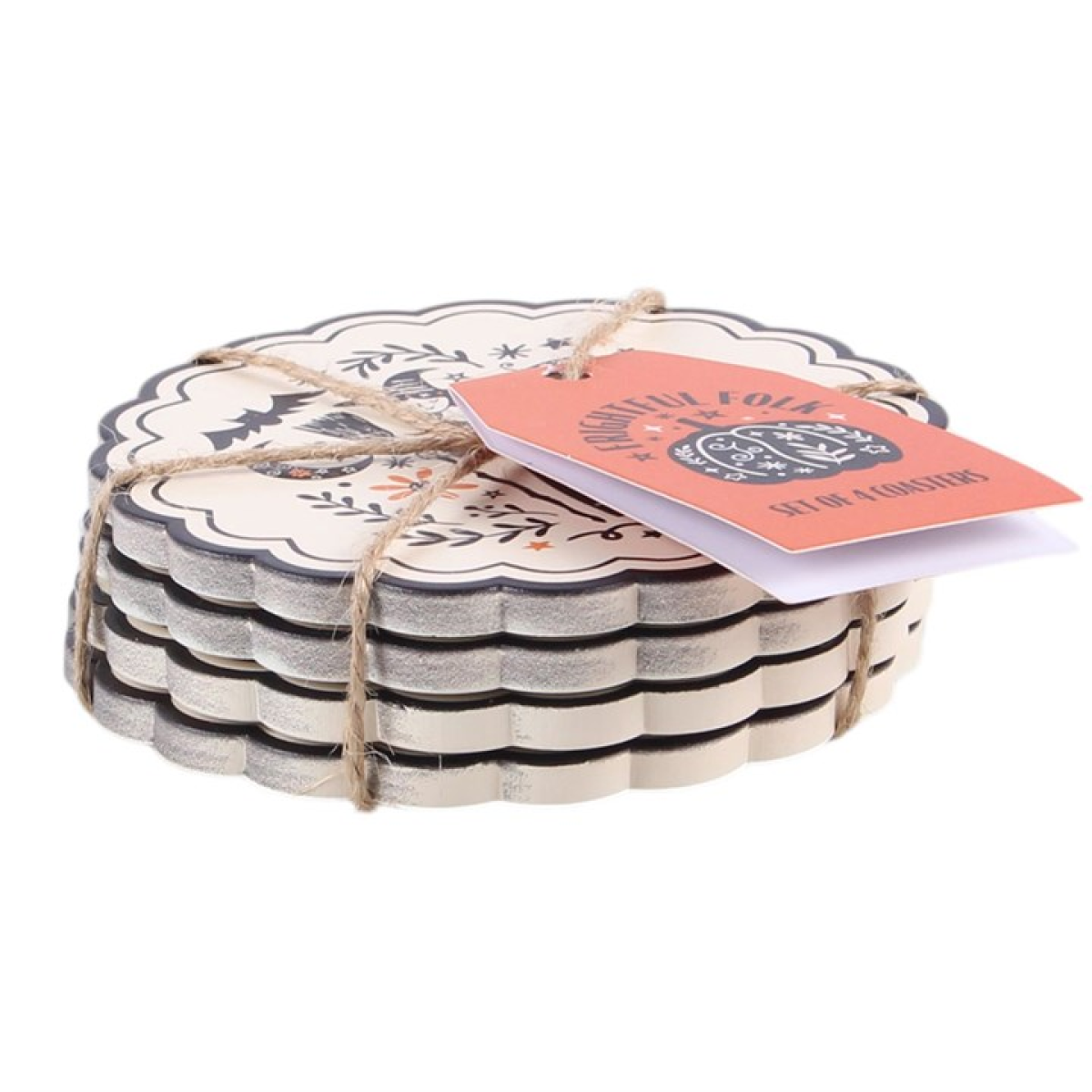 Frightful Folk Coaster Set