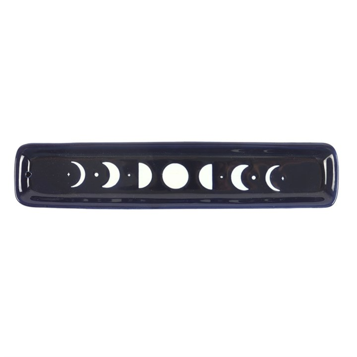 Blue Moon Phase Ceramic Incense Ash Catcher