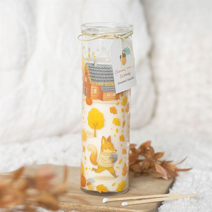 Cinnamon Woods Scented Tube Candle
