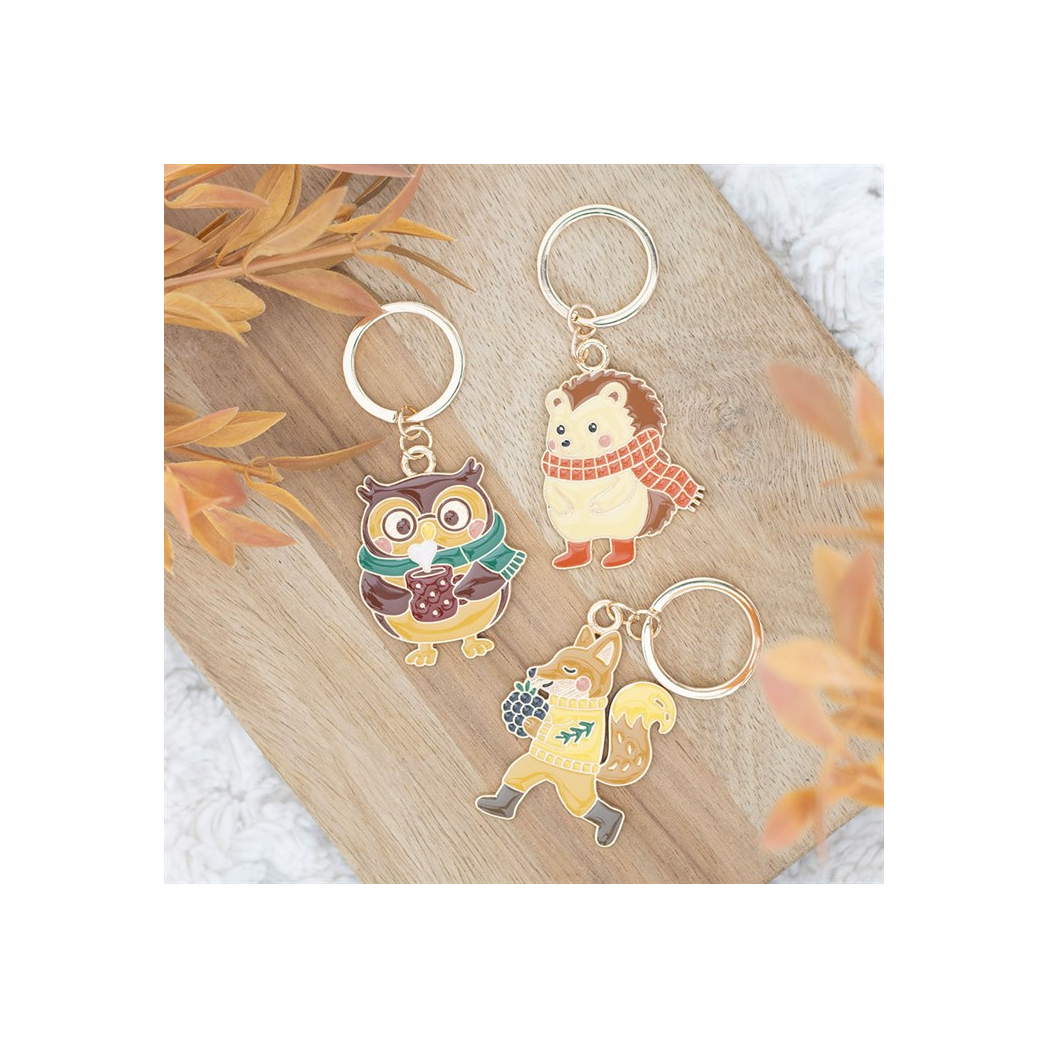 Hazel Hedgehog Keyring