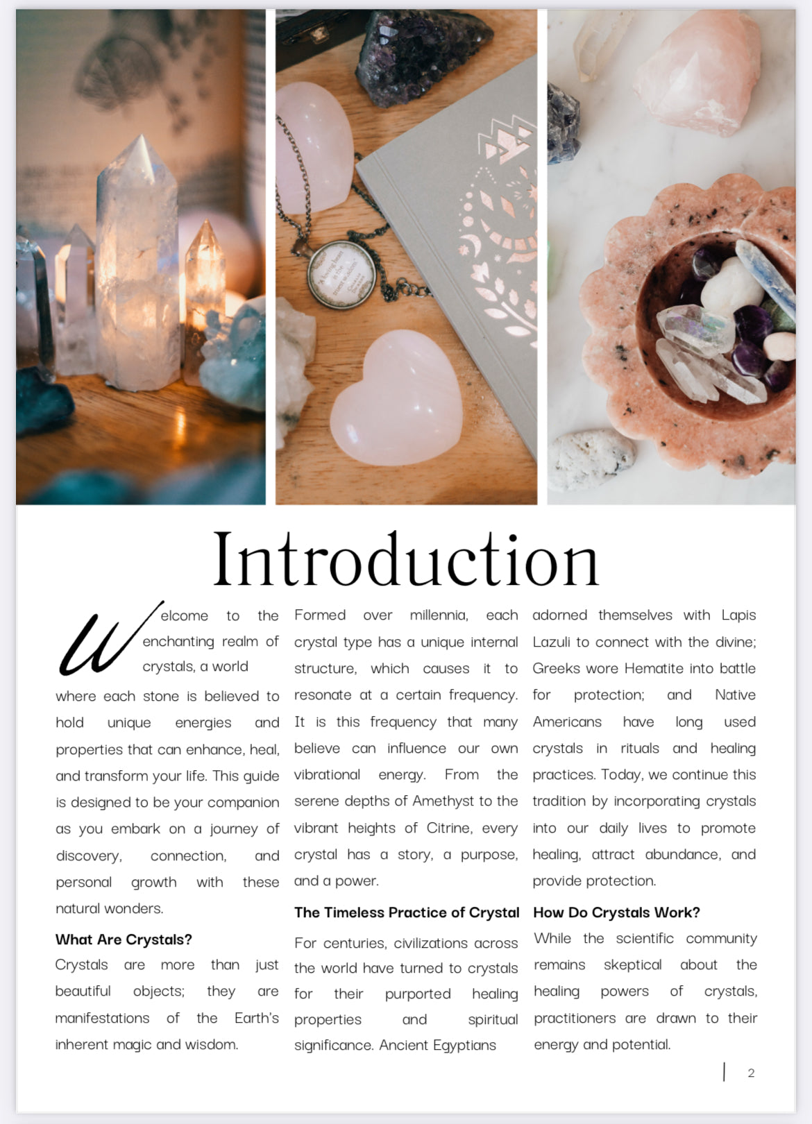 Crystal Journal And Workbook