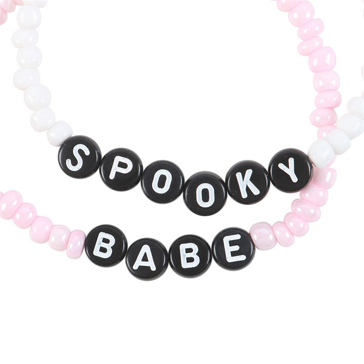 Spooky Babe Beaded Bracelet Set