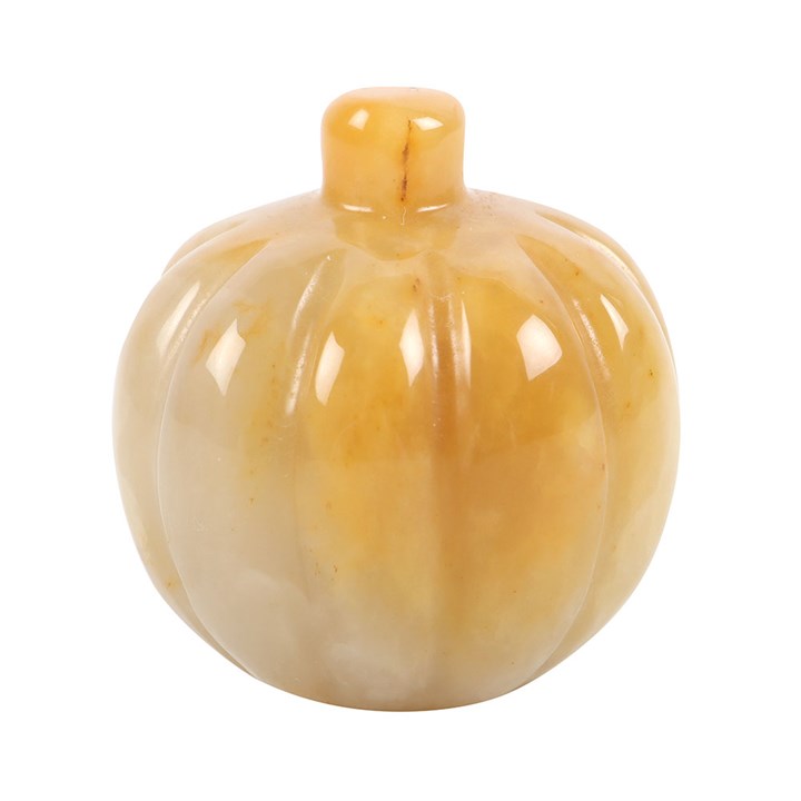 Pumpkin Shaped Orange Calcite Crystal