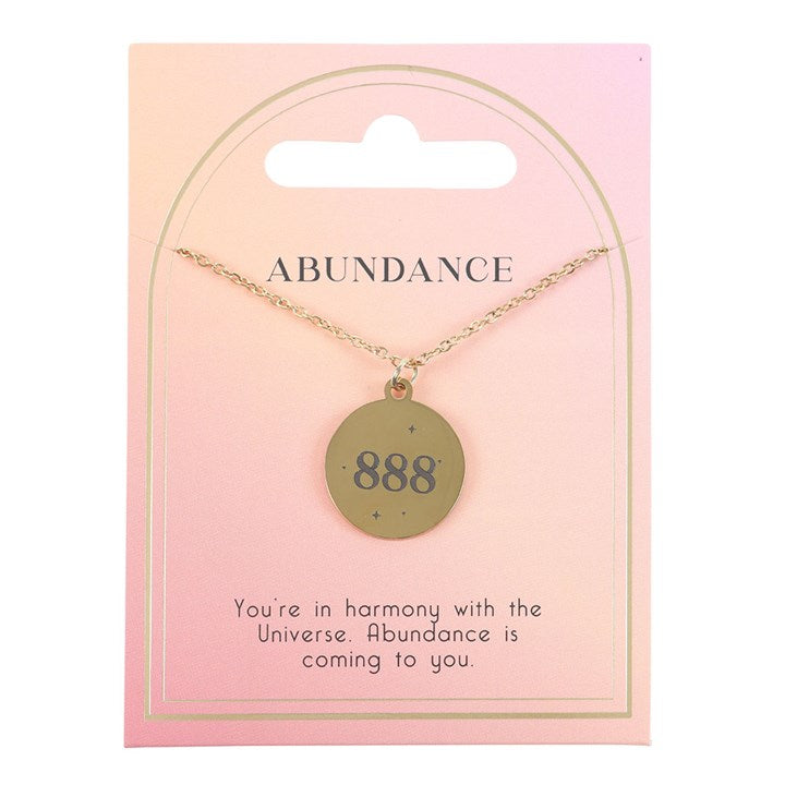 888 Angel Number Abundance Necklace