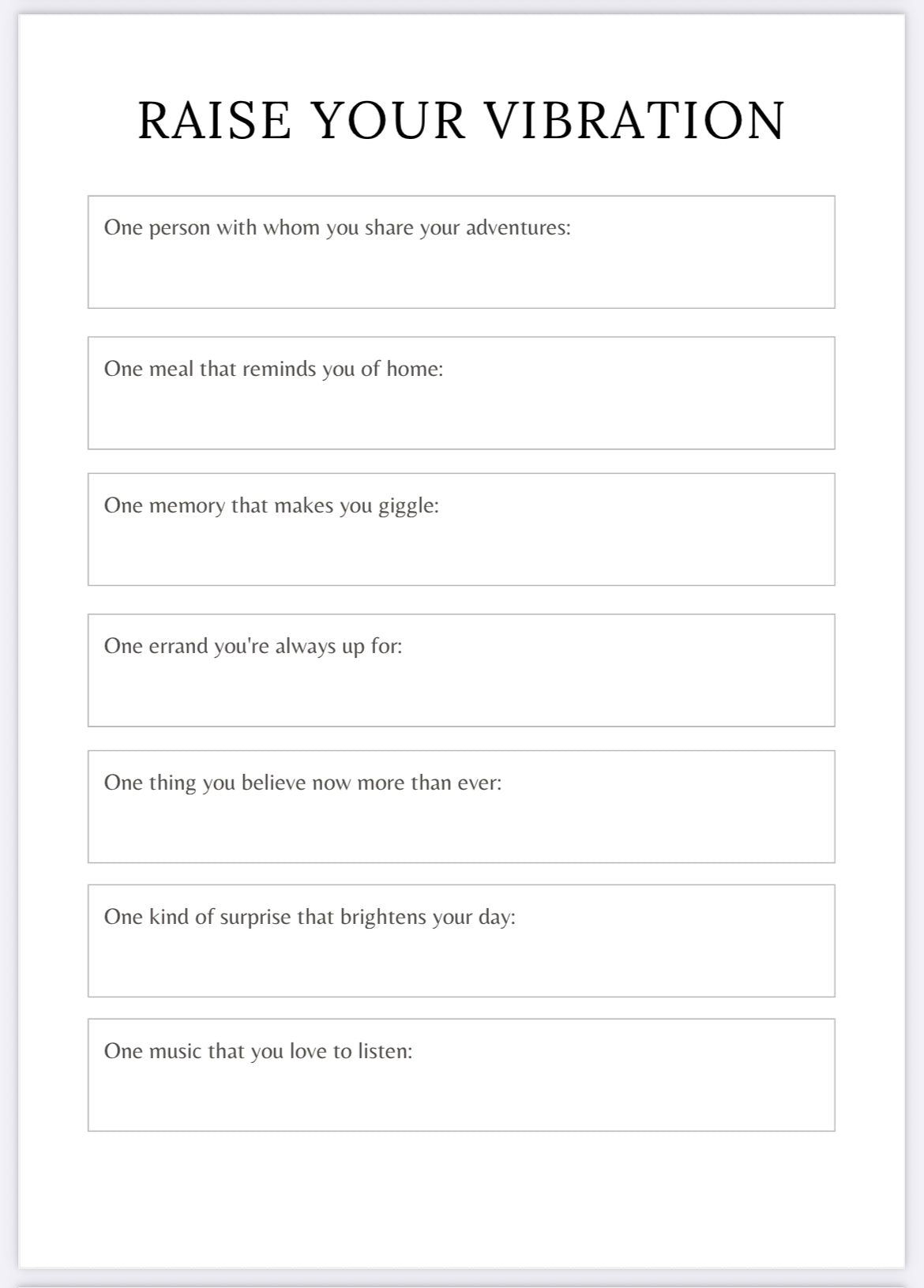 Manifestation Planner