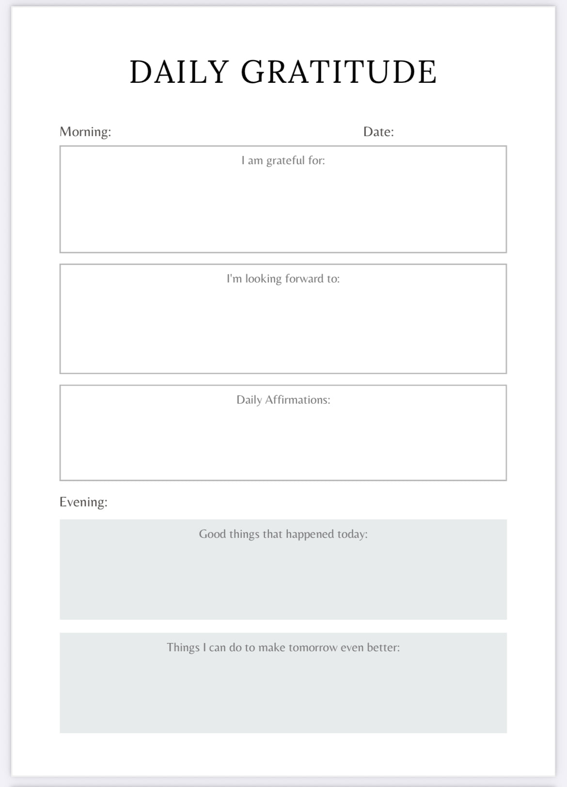 Manifestation Planner