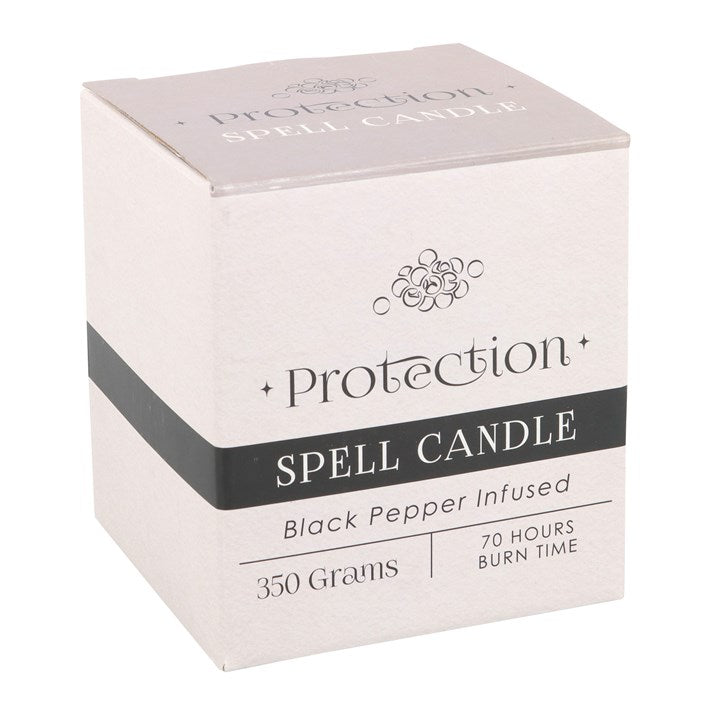 Black Pepper Infused Protection Spell Candle