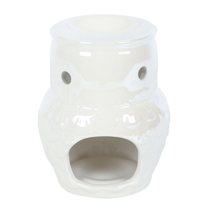 Owl Shaped Iridescent Oil Burner and Wax Warmer