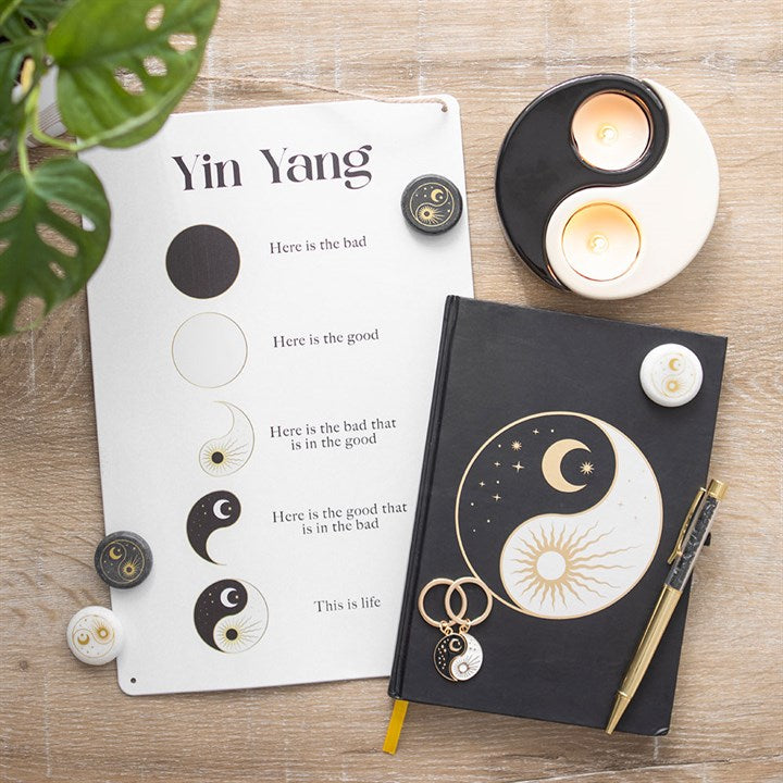 30cm Yin Yang Hanging Metal Sign