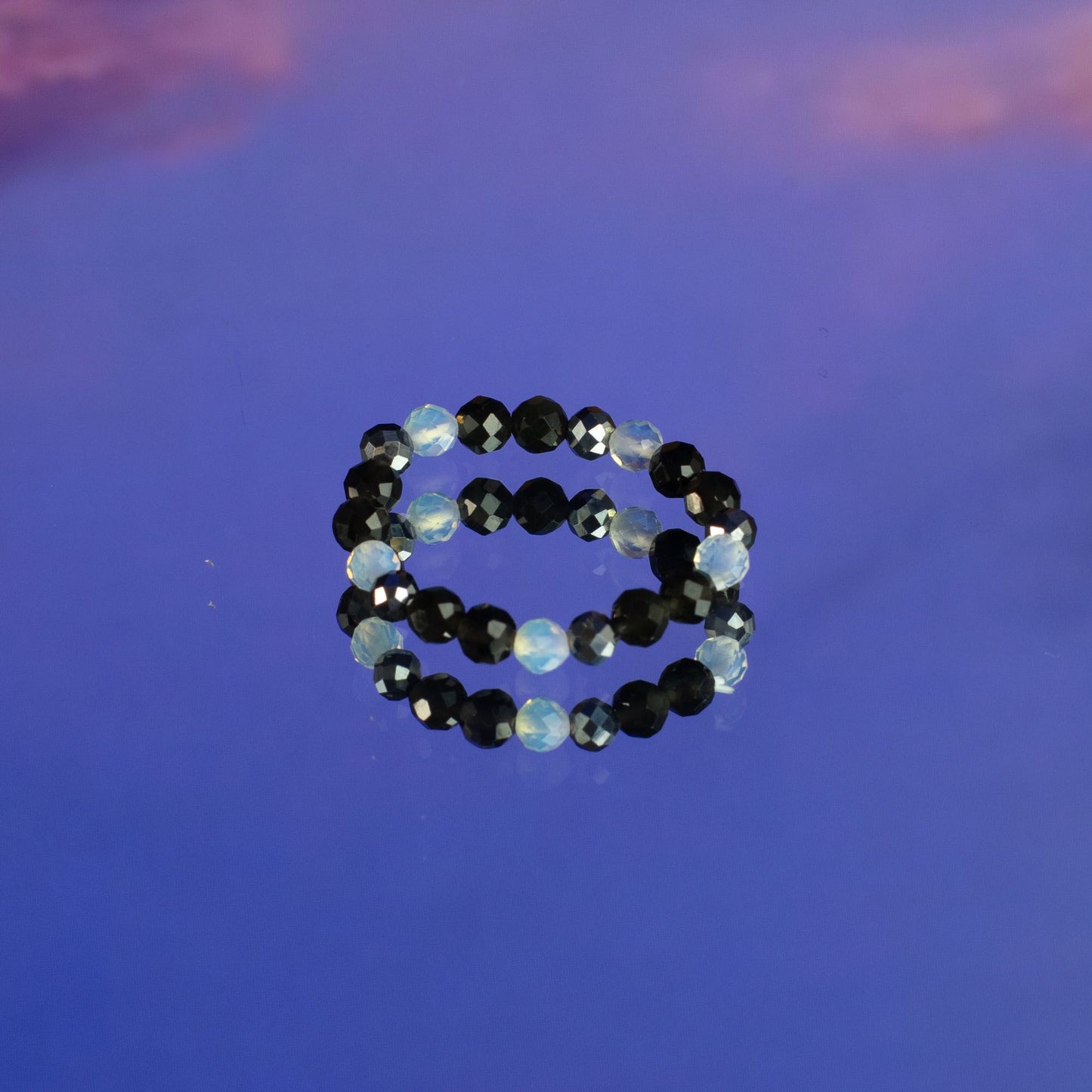 Nymph Spirit Gemstone Ring Set - Full Moon