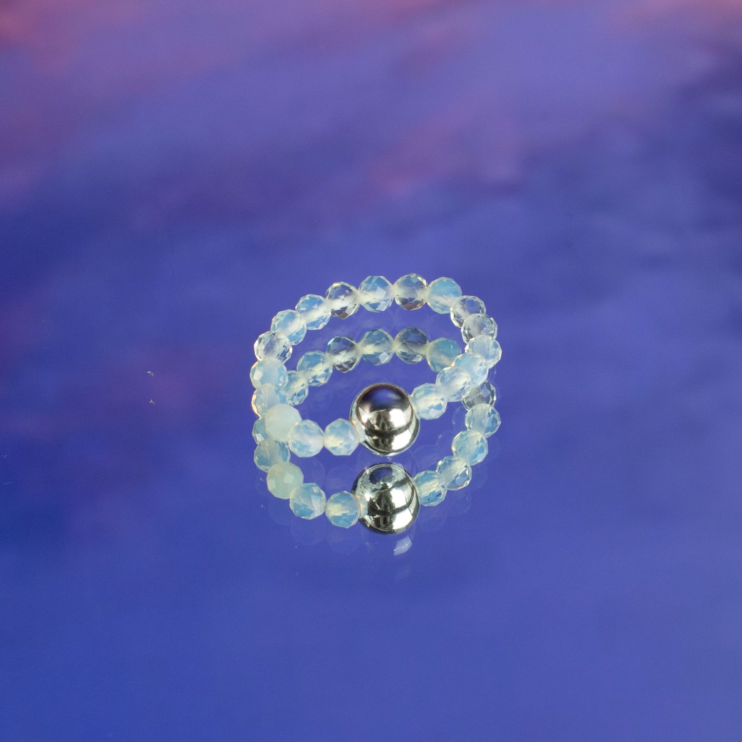 Nymph Spirit Gemstone Ring Set - Full Moon