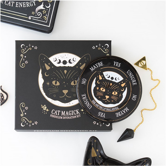 Black Cat Magick Pendulum Divination Kit