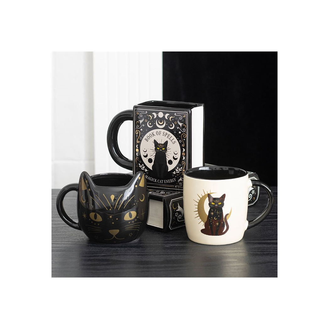 Magick Black Cat Face Mug