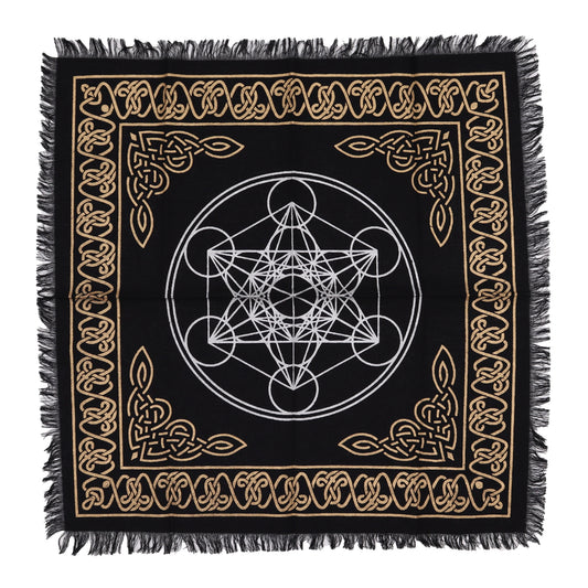 Chakra Chart Fringed Altar Cloth