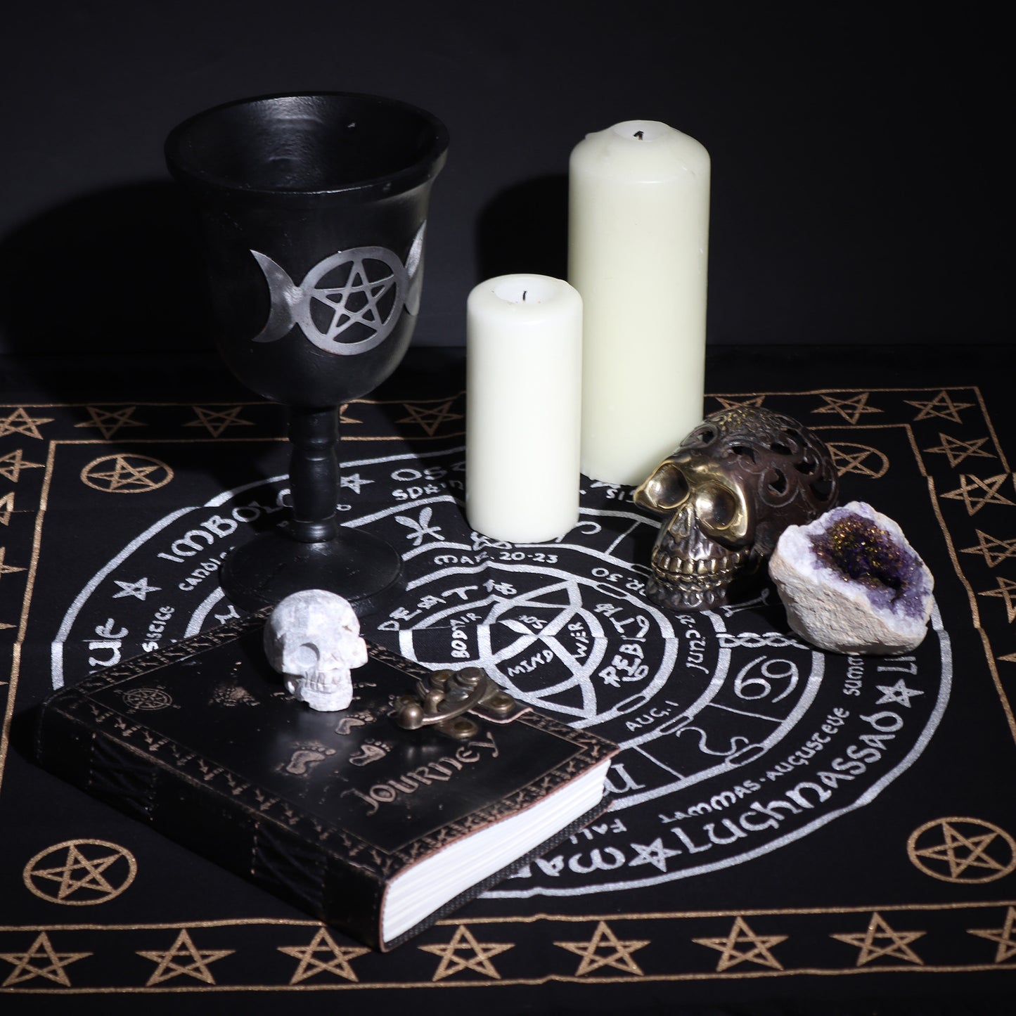 Life Death Rebirth Fringed Altar Cloth