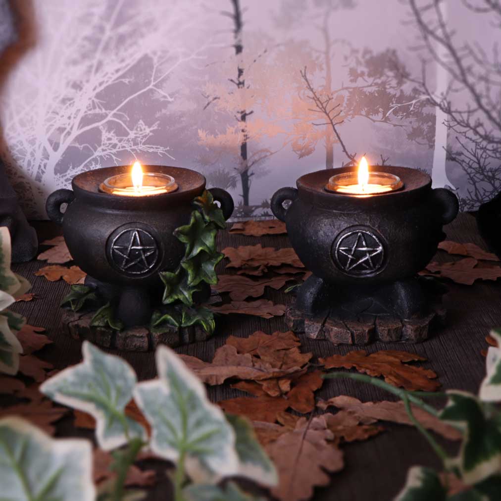 Ivy Cauldron Candle Holder 11cm (Set of 2)