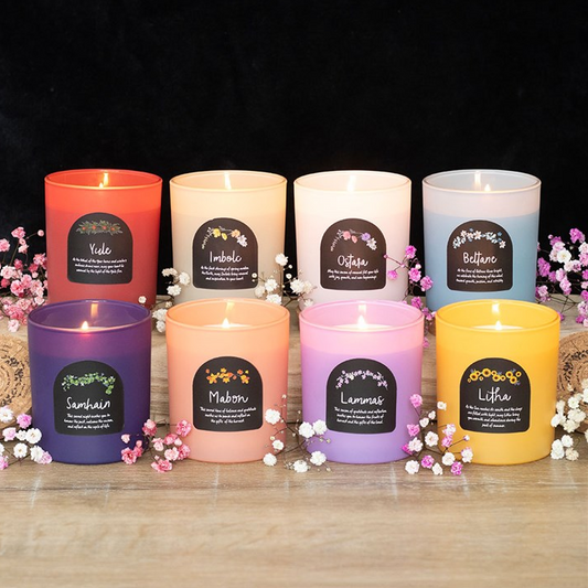 Set of 8 Wheel of the Year Candles
