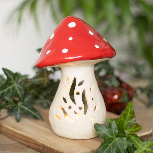 Ceramic Mushroom Tealight Candle Holder