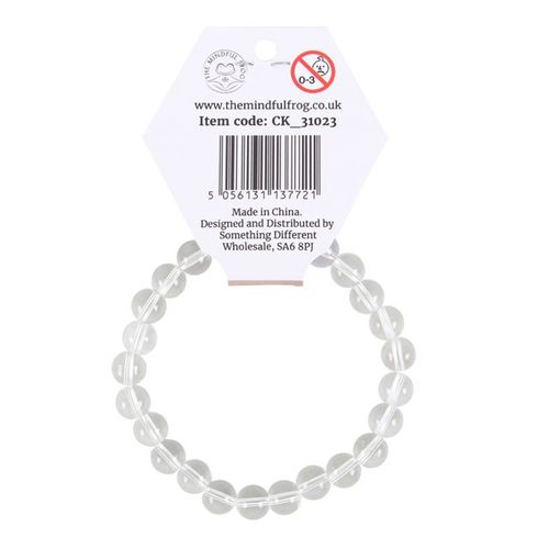 Crown Chakra Clear Quartz Gemstone Bracelet