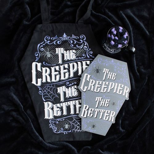 The Creepier the Better Coffin Shaped Tote Bag