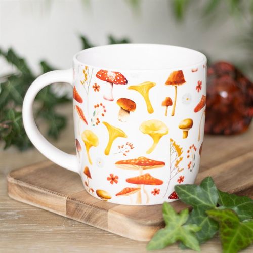 All Over Mushroom Print Mug